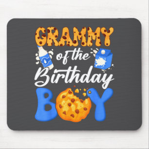 Mousepad Vovó Do Menino De Aniversário Leite E Biscoitos 1º