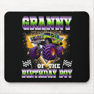 Mousepad Vovó do Menino do Aniversário Caminhão Monstro Ani