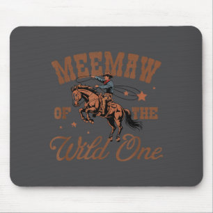 Mousepad Vovó do Partido de Rodeio Western do Cowboy Selvag