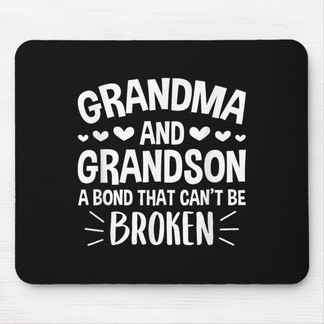 Mousepad Vovó e neto Uma Obrigação que não pode ser quebrad (Frente)