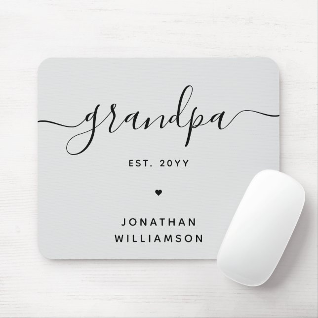 Mousepad Vovô Est - Novos presentes personalizados do vovô (Com mouse)