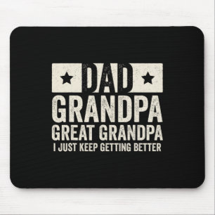 Mousepad Vovô Excelente Vovô Pai 39s Camisa do Dia de Gra