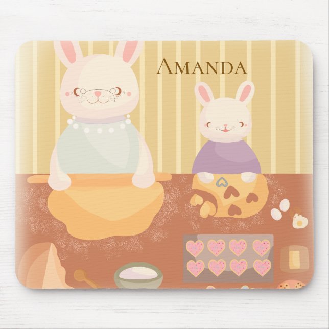 Mousepad Vovó Fazendo Biscoitos (Frente)