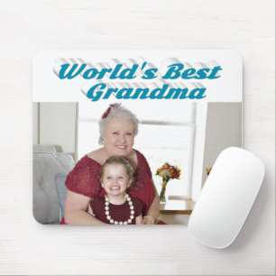 Mousepad Vovó Fotografia céu azul tipografia
