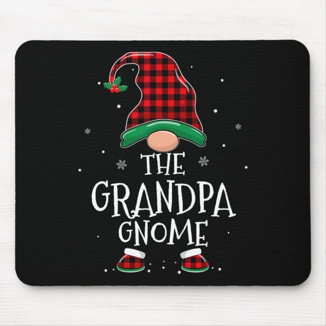 Mousepad Vovô Gnomo Xmas Matando Xadrez Natal (Frente)