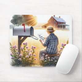 Mousepad Vovó lendo uma carta do neto