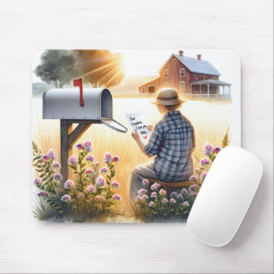 Mousepad Vovó lendo uma carta do neto