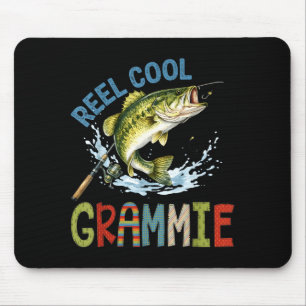 Mousepad Vovó muito legal pescando camiseta de aniversário