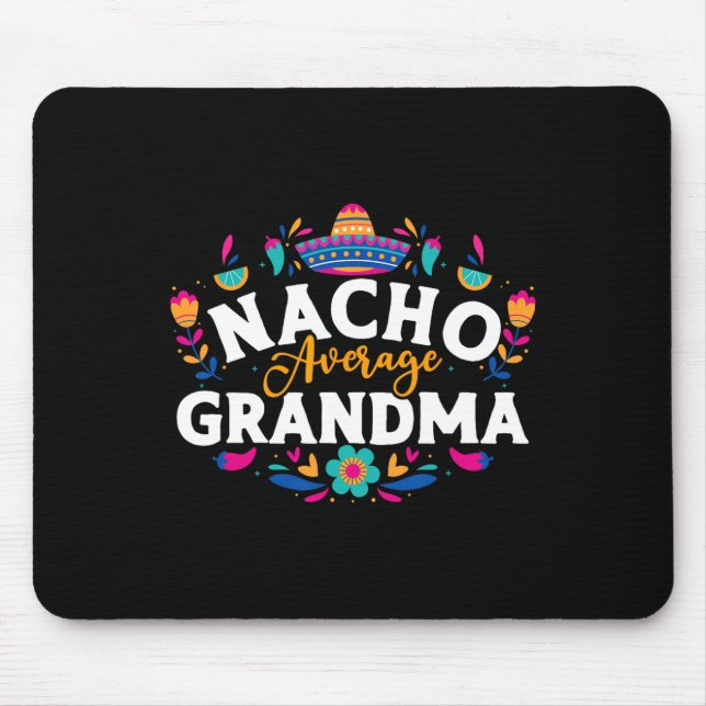 Mousepad Vovó Nacho Média Cinco De Mayo Correspondência Mex (Frente)