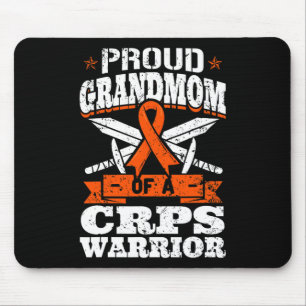 Mousepad Vovó Orgulhosa De Um Guerreiro Do CRPS RSD Sensibi