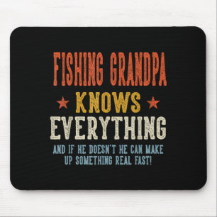 Mousepad Vovô pescador sabe tudo dia dos pais