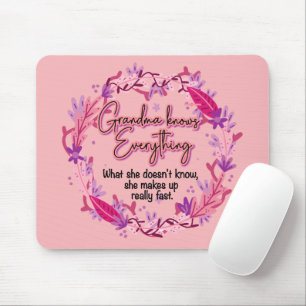 Mousepad Vovó sabe tudo