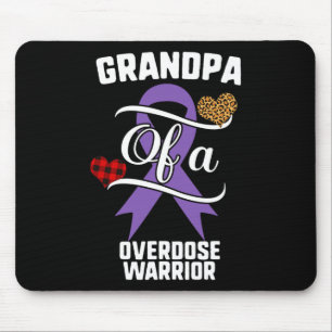 Mousepad Vovô Sensibilização para a overdose Leopardo Buffa