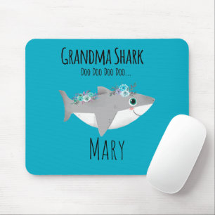 Mousepad Vovó Tubarão Personalizada Doo Doo Doo
