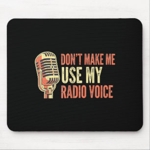 Mousepad Voz de Locutor Legal Humor Antigo Estúdio de Broaa