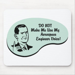 Mousepad Voz do engenheiro aeroespacial