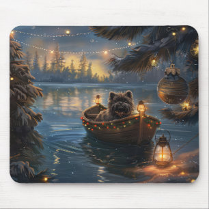 Mousepad Voz Festiva de Natal Affenpinscher