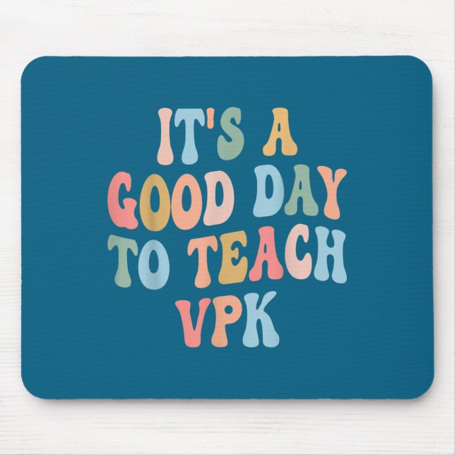 Mousepad Vpk Teacher Back To School First Day Of Vpk Teache (Frente)