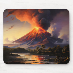 Mousepad Vulcão de Erupção