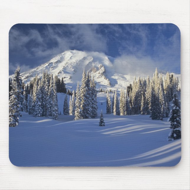 Mousepad WA, Parque Nacional Mt. Rainier, Mt. Rainier e Par (Frente)