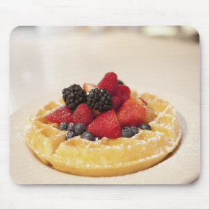 Mousepad waffle de fruta fresca