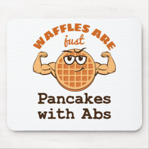 Mousepad Waffles são apenas panquecas com Abs Waffle Lover