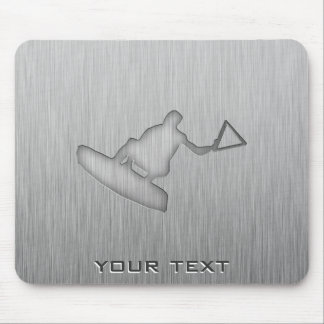Mousepad Wakeboarder escovado do Metal-olhar