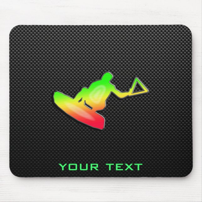 Mousepad Wakeboarder lustroso (Frente)