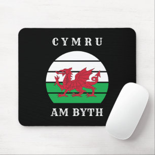 Mousepad Wales Flag Cymru Am Byth Orud To Be Welsh