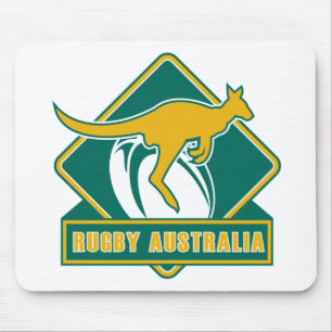 Mousepad wallaby do canguru de Austrália do rugby