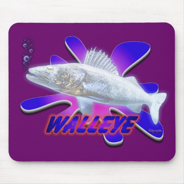 Mousepad Walleye brancos (Frente)