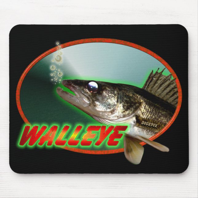Mousepad Walleye no Oval (Frente)