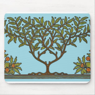 Mousepad Wallpaper Floral William Morris Tree Frieze