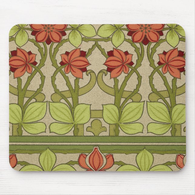 Mousepad Wallpaper Frieze Border Art Nouveau (Frente)
