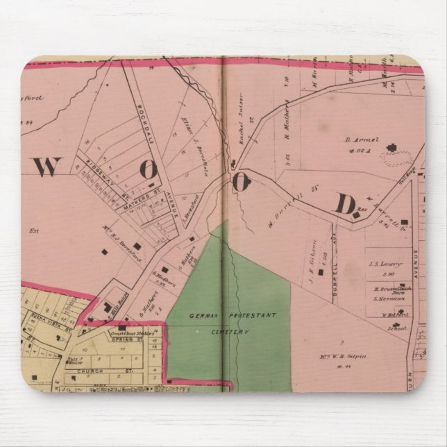 Mousepad Walnut Colinas, Ohio (Frente)