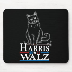 Mousepad Waltz 2024 Eleição Engraçado Cat Kamala Harris Tim
