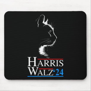 Mousepad Waltz 2024 Eleição Engraçado Cat Kamala Harris Tim