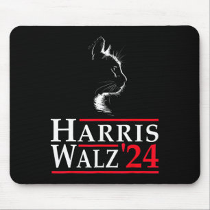 Mousepad Waltz 2024 Gato Engraçado Voto Para Kamala Harris 