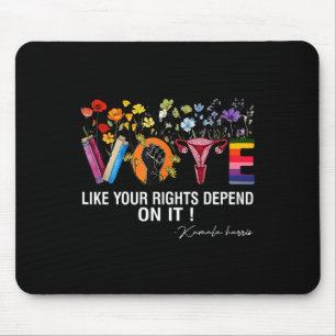 Mousepad Waltz Vote Como Seus Direitos Depende Disso Femini