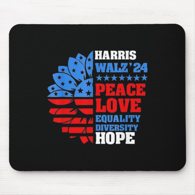 Mousepad Walz Peace Love Igualdade Esperam Diversidade (Frente)