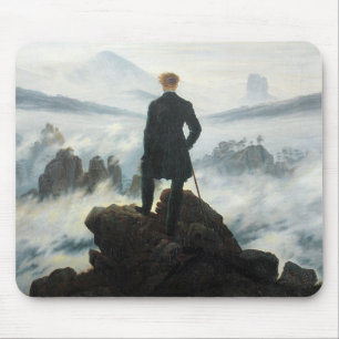 Mousepad Wanderer sobre o Mar de Fog, Friedrich