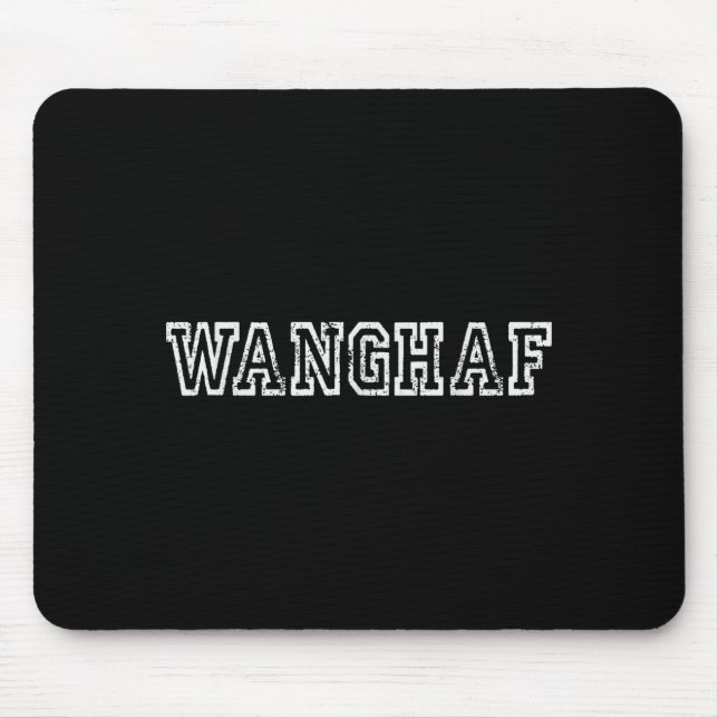 Mousepad Wanghaf Shirt – Bold Minimalist Streetwear Graphic (Frente)