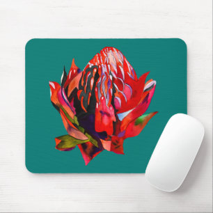 Mousepad Waratah, cor-de-água natural da Austrália