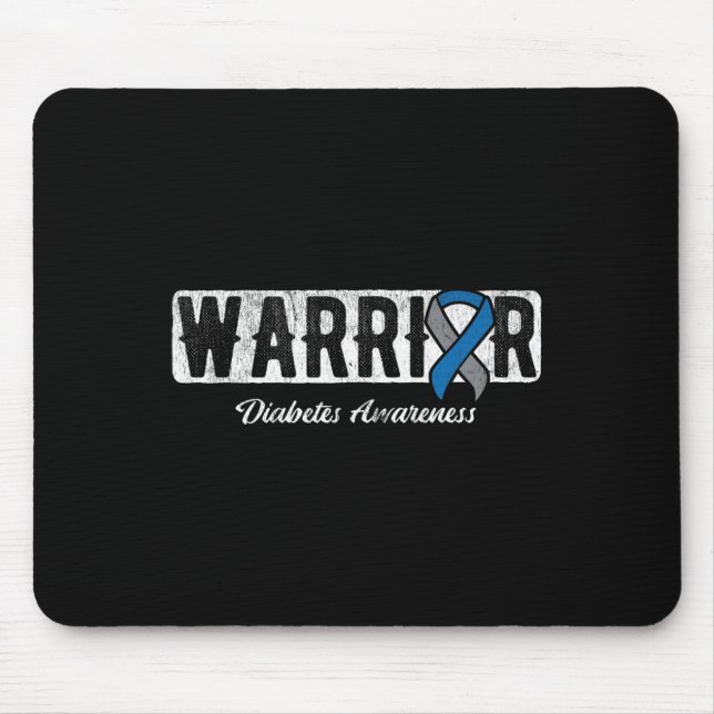 Mousepad Warrior Diabetes Awareness  (Frente)
