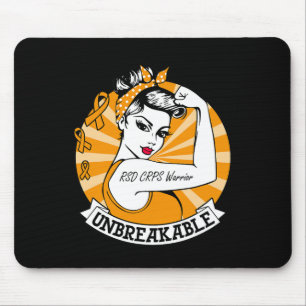 Mousepad Warrior RSD CRPS Consciencialização RSD de CRPS In