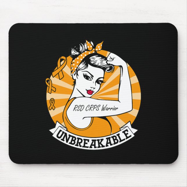 Mousepad Warrior RSD CRPS Consciencialização RSD de CRPS In (Frente)