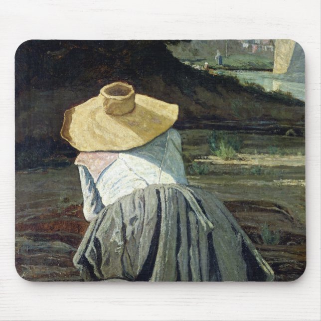 Mousepad Washerwoman pelo rio, 1860 (Frente)