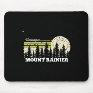 Mousepad Washington Caminhada Monte Rainier Árvores Naturez