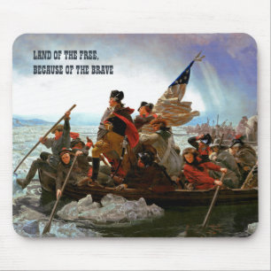 Mousepad Washington cruzando a arte delaware