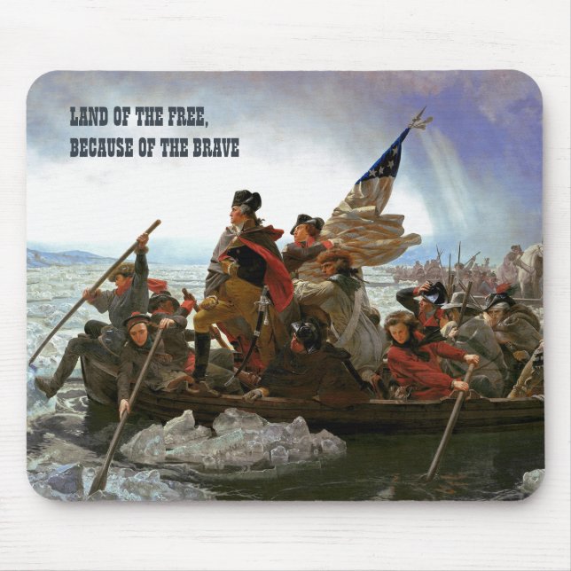 Mousepad Washington cruzando a arte delaware (Frente)